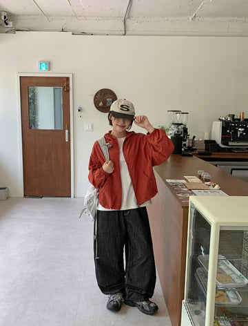 Henra Nonfade Stitch Wide Raw Edge Denim Pants